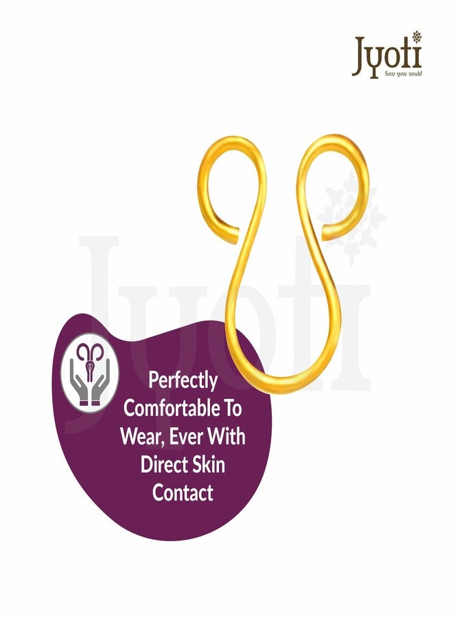 Jyoti Dress Eye (50 Hooks of Size 2 of Brass Material in Golden Finish in a Pouch) Hooks for Ladies Blouses, Dresses, Chudidars, Children Dresses, Frocks, and Gowns - Pack of 10 Pouches - Image 3